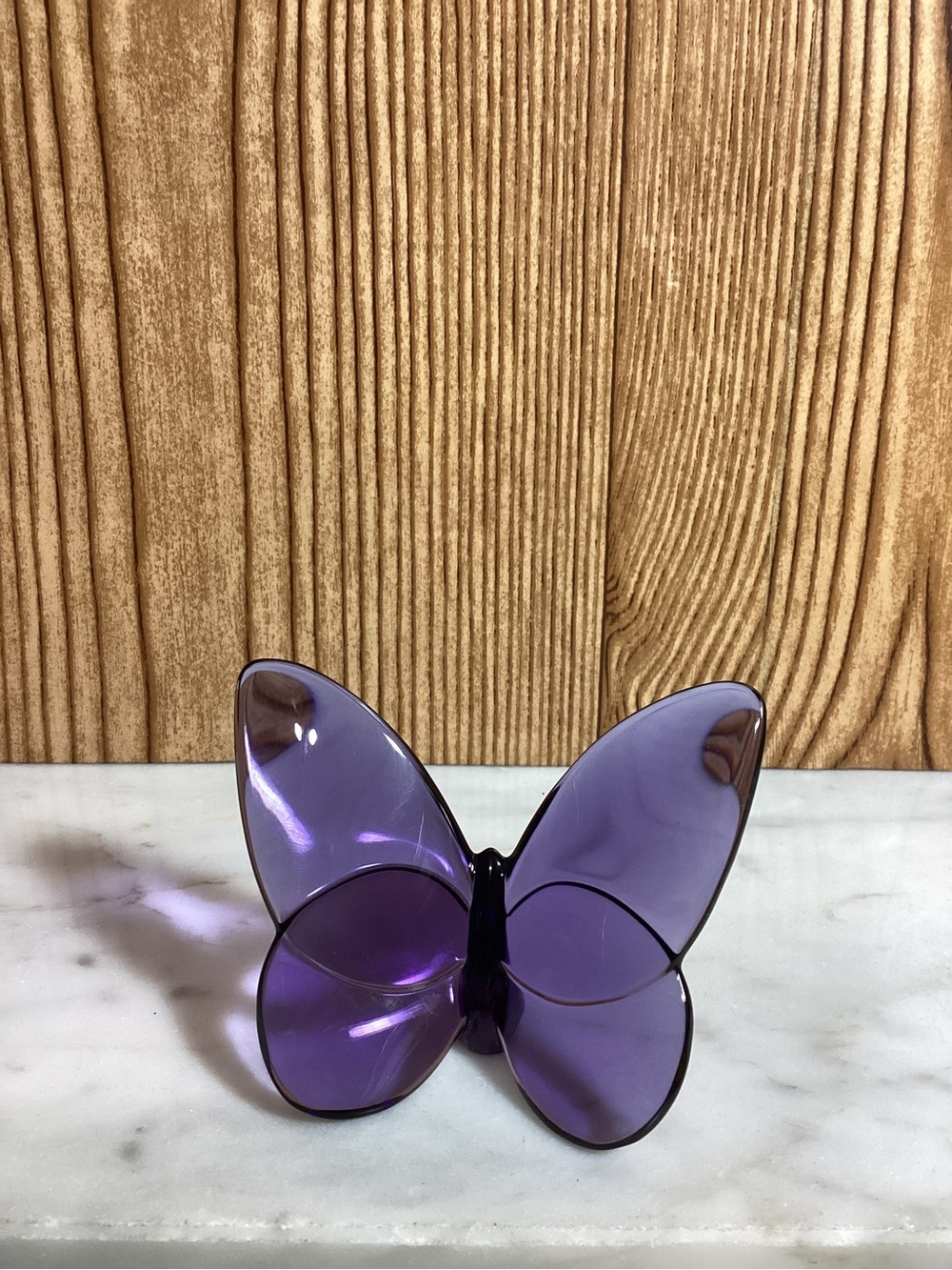 Baccarat Purple Lucky Butterfly Collection 3”
